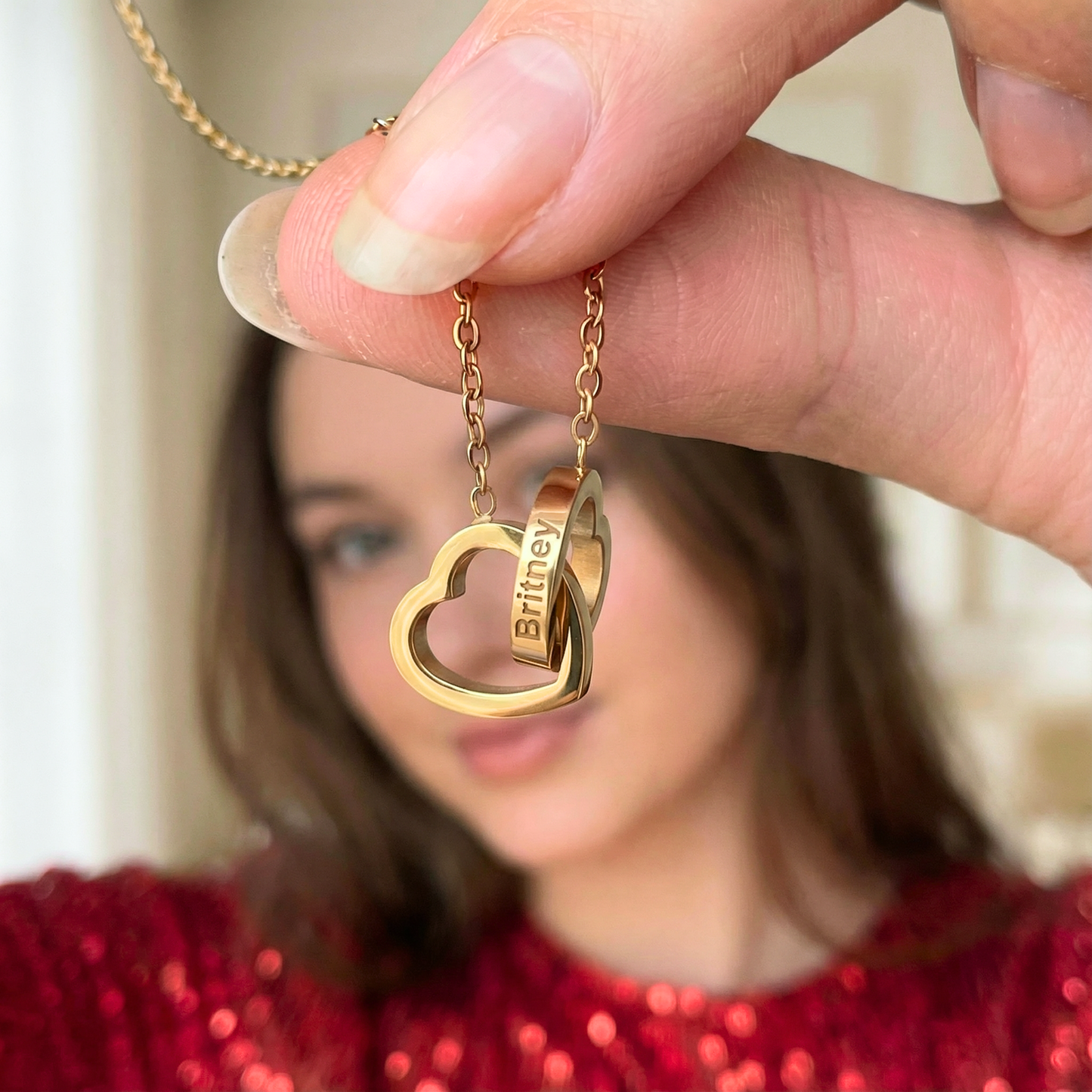 Forever Bloom Bear with Personalized Necklace