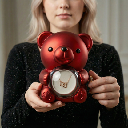 Forever Bloom Bear with Personalized Necklace